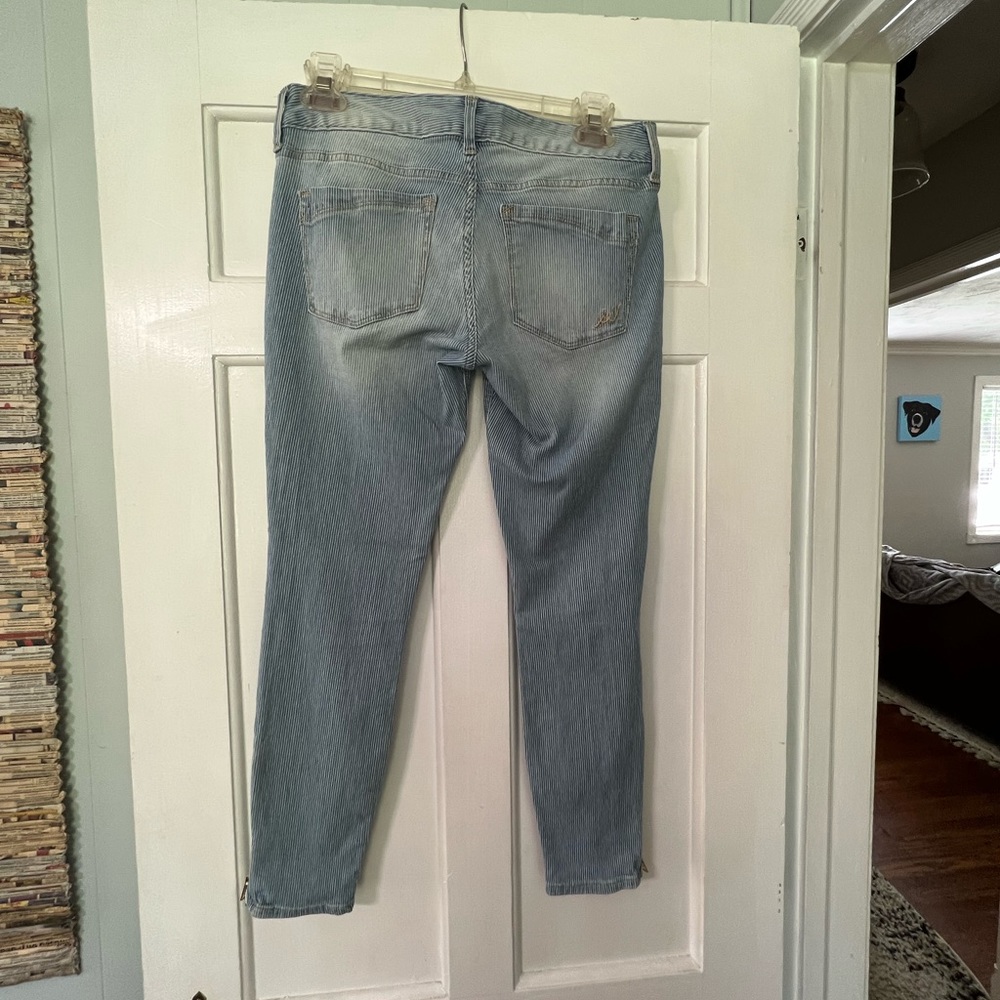 Express Stripped Ankle Jeans